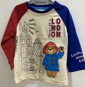 BNWT Long Sleeve Paddington In London T-Shirt 9-12 months - Picture 1 of 5