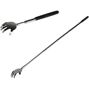Ausziehbarer Teleskop Metall-Rückenkratzer im Hand-Design mit gummiertem Griff - Bild 1 von 2