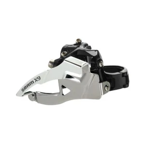 SRAM Derailleur X9 2 x 10 Low Clamp 31,8 34,9mm " Bottom " Pull Black Silver Nip - Picture 1 of 1