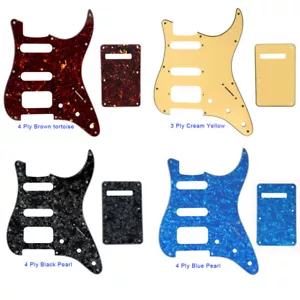 Für US Fender Standard SSH Strat Gitarrenschlagbrett & Rückplatte mehrfarbige Auswahl - Bild 1 von 29