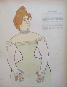 OLGA GIANNINI NOVELLI (Firenze 1867 - 1961) Attrice Teatrale. - Picture 1 of 1