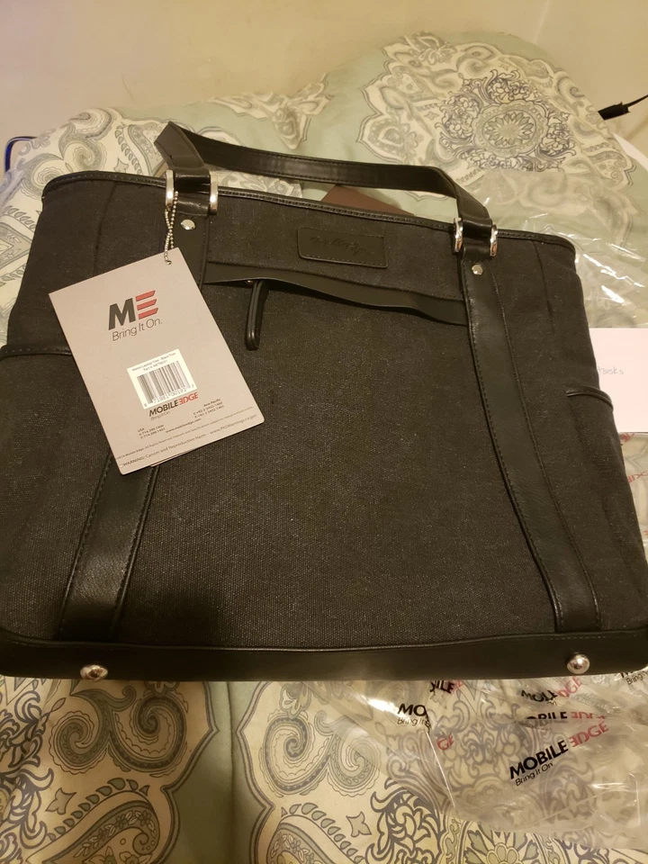 Bolso de Mano para Portátil Urbano Mobile Edge Nuevo con Etiquetas Borde Negro Foto 1 de 2