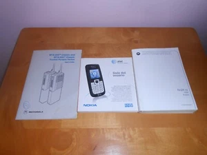 CELL PHONE USER GUIDES MOTOROLA MTX-800 TRUNKED PORTABLE RADIOS, RAZR V3 & NOKIA - Photo 1 sur 3