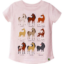John Deere Horse Breeds Themed 100% Cotton T-Shirt/Tee Toddler Size 2 Pink