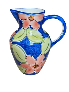 Favanol Vintage Keramik handbemalt Blumenkrug Krug Vase Made in Portugal - Bild 1 von 8