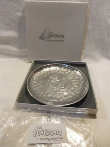 Flintstones 1994 Reed & Barton Kinder 7" Metallplatte Fred & Pebbles - Bild 1 von 9