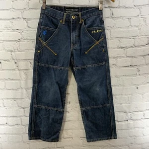 Roca Wear Jeans Girls Sz 10 Dark Wash Embellished  - Picture 1 of 11