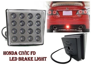 NEW Honda Civic FD2 FD2R Mugen RR Rear Bumper Diffuser Light Lamp LED CLEAR - Picture 1 of 4