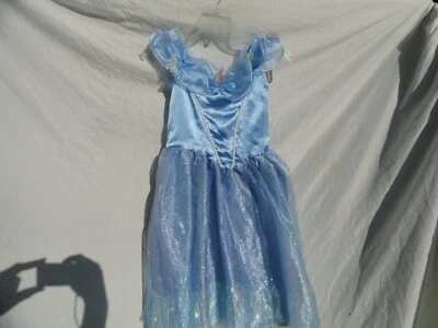 Vestido fantasia filme princesa Cinderela Disney meninas tamanho M 7-8 - Imagem 1 de 3