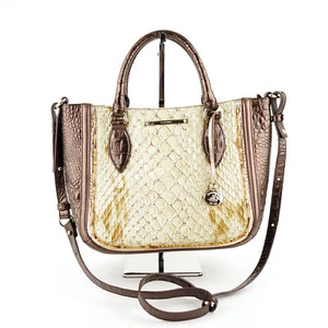 Brahmin kleine Lena Honey Carlisle Satchel Handtasche/Schultertasche $ 335, honigfarben - Bild 1 von 6