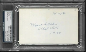 Mort Flohr 1934 Philadelphia Athletics PSA/DNA certified auto.d.1994 - Picture 1 of 2