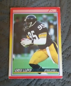 1990 Score Football Card #279 Greg Lloyd - Pittsburgh Steelers - Picture 1 of 2