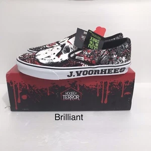 Nuevas Vans X Friday The 13th Jason Voorhees Brillan en la Oscuridad Clásicas Sin Cordones Talla 9 - Imagen 1 de 12