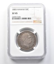 1883 Hawaii Half Dollar King Kalakaua XF45 NGC *6882