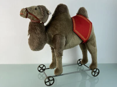 Steiff Tier 400438  Kamel auf Räder 1908  52,5 cm Hoch / 53 cm Lang. Nr. 00032 T - Bild 1 von 4
