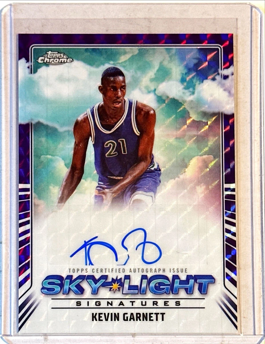 Kevin Garnett Autographed Basketball Trading Cards & Accessories