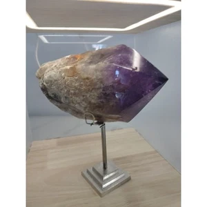 7,27 Pfund große natürliche Amethyst Quarz Kristall Spitze grobe Probe Heilung - Bild 1 von 5