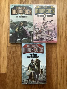 Runestaff Michael Moorcock Books 2-4 Pb First 1st DAW Edition Fantasy Pls Read - Foto 1 di 7