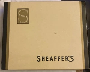 Sheaffer’s 3204J Desk Set w/ 121 SKD White Dot 14K Gold Snorkel Fountain Pen - Picture 1 of 24