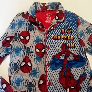 Boy’s Marvel Spiderman Pajama Set Size 10/12, 2 Piece Set - Picture 1 of 4