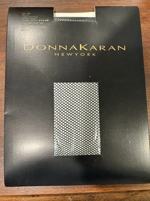 NEW! Donna Karan Hosiery Fish Net, Black Onyx, size Medium/tall - Image 1 of 2