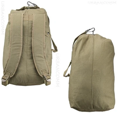 VISM Bolsa de Mar Compacta Mochila Carga Superior Bolsa de Lona Táctica Campamento Caza Viaje TAN Foto 1 de 4