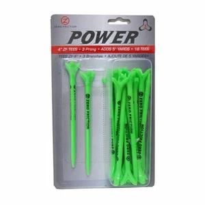 ZFT Maxx 3-Prong 4" Distance Golf Tee 18 Pack Lime - Picture 1 of 4