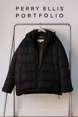 Abrigo Chaqueta Para Hombre Perry Ellis Portfolio Poliéster HD Tech Estilo Puffer Talla 2XL Foto 1 de 4