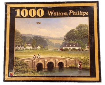 Rompecabezas de 1000 piezas William Phillips de colección Apple Creek Yacht Club sellado 2003 Foto 1 de 4