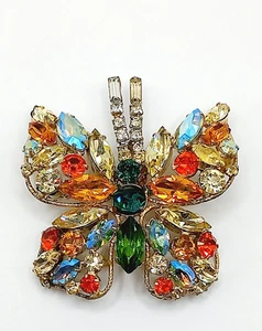 Broche mariposa Regency vintage - Imagen 1 de 8