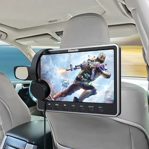 12" HD Reposacabezas Coche Monitor 1080P Video Reproductor DVD HDMI AV-IN OUT + Auriculares - Imagen 1 de 13