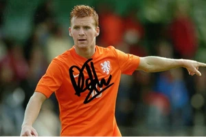 HOLLAND, UTRECHT & AJAX: DANI DE WIT SIGNED 6x4 ACTION PHOTO+COA - Picture 1 of 1