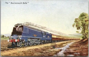 Vintage SOUTHERN RAILWAY England UK Railroad Postcard "The Bournemouth Belle" - Picture 1 of 2