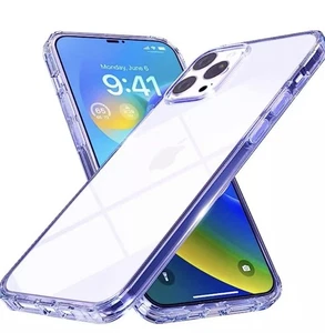 Designed for iPhone 14 Pro Max Hülle Klar - Stoßfester Schutz mit PC Rückseite & - Bild 1 von 6
