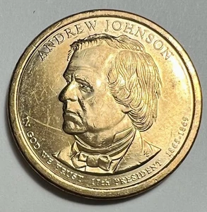 2011 Andrew Johnson $ 1 Ein-Dollar-Präsidentenmünze - 17. Präsident - Bild 1 von 3
