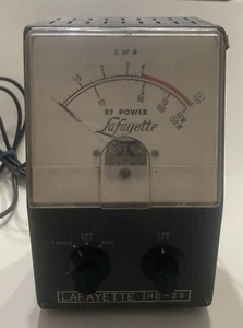 Vintage Lafayette HE 28 RF Wattmetro SWR Bridge apparecchiatura radioamatoriale rara 1961 - Foto 1 di 9