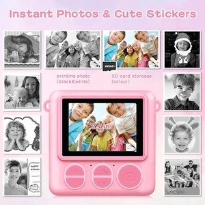 Camera for Kids Instant Print,Portable Camera with 32G Card & 1080p Video,Print - Picture 1 of 3
