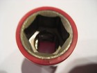 1000 Volt Nuss für Ratsche 1/2" . Lemp 19 mm  Rot ummantelt