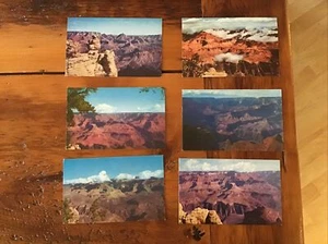 Vintage Lot of 6 FRED HARVEY Restaurants Mike Roberts GRAND CANYON POSTCARDS - Picture 1 of 5