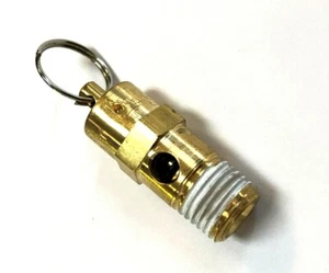TANQUE COMPRESOR DE AIRE VÁLVULA DE ALIVIO SAFTEY ASME 200PSI 1/4"" MPT 76 SCFM LATÓN - Imagen 1 de 2