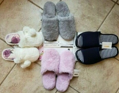 ZAPATILLAS MUJER PUNTERA DORADA RASGUÑOS: NUEVAS CON ETIQUETAS PIEL SINTÉTICA, ACOLCHADAS o POM-POM Foto 1 de 4