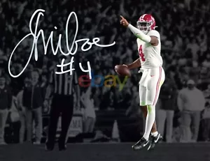 JALEN MILROE SIGNED ALABAMA CRIMSON TIDE VS AUBURN 8X10 SPOTLIGHT PHOTO reprint! - Picture 1 of 1