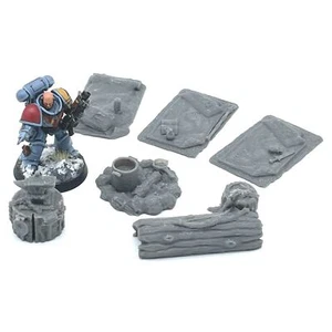 Juego de campamento de cazadores leñadores 28 mm paisaje terreno mesa Warhammer D&D juegos - Imagen 1 de 2