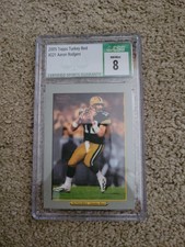 AARON RODGERS 2005 TOPPS TURKEY RED #221 RC ROOKIE *PACKERS* GRADED CSG 8