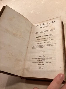 1834 - Les Soliloques, Le Manuel, et Les Meditations de Saint Augustin - Picture 1 of 14