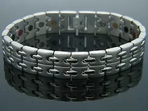 BIOMAGNETIC BRACELET TITANIUM SUPER STRONG HEALING BRACELET FOR MEN - Picture 1 of 7