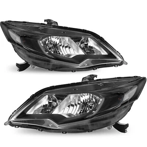 Par de faros halógenos transparentes negros estilo OE para Honda Civic 2014-2015 cupé 2 puertas - Imagen 1 de 6
