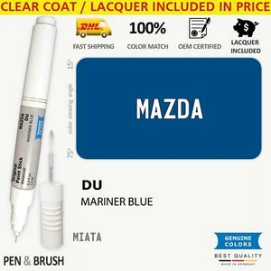 DU Touch Up Paint for Mazda Blue MIATA MARINER BLUE Pen Stick Scratch Chip Fix B - Picture 1 of 3