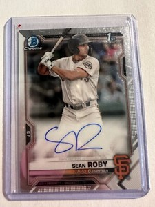 K88,663 - 2021 Bowman Chrome Prospect Autographs #CPASRO Sean Roby
