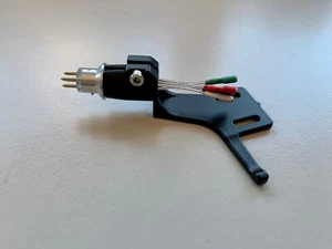 HIGH-END BLACK HEADSHELL SILVER WIRE FOR TP11 & TP16 TONEARMS TP60 REPLACEMENT - Picture 1 of 6